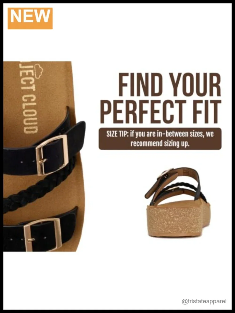 Lightweight Leather Platform Sandals with Non-Slip Outsole